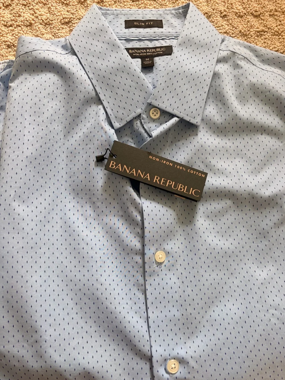 Banana Republic Light Blue Slim Fit Dress Shirt